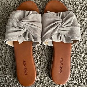Nine West Sage Green Slip-Ons